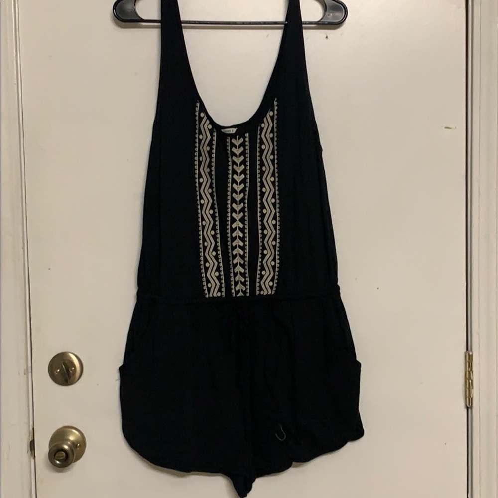 Black summer romper